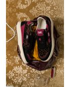 Baskets en cuir Leo Berry rose/marron