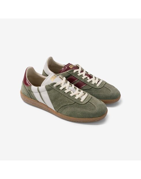 Baskets en cuir Sage Plum multicolores