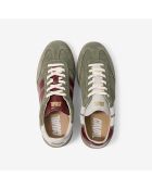 Baskets en cuir Sage Plum multicolores