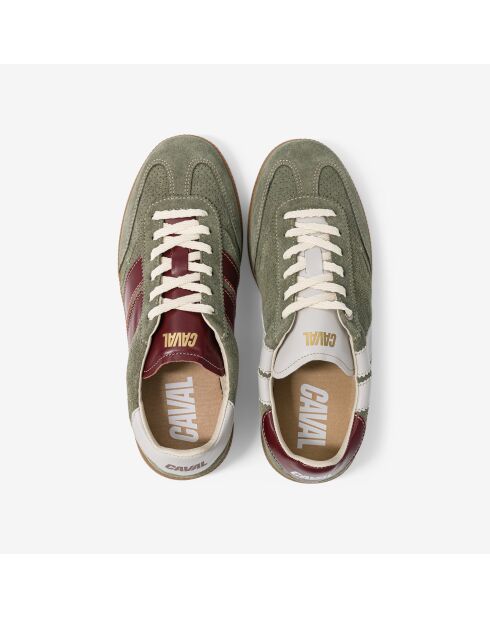 Baskets en cuir Sage Plum multicolores