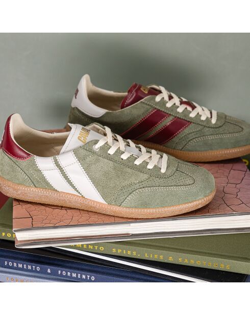 Baskets en cuir Sage Plum multicolores