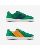 Baskets en cuir Green Zest vert/orange