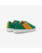 Baskets en cuir Green Zest vert/orange
