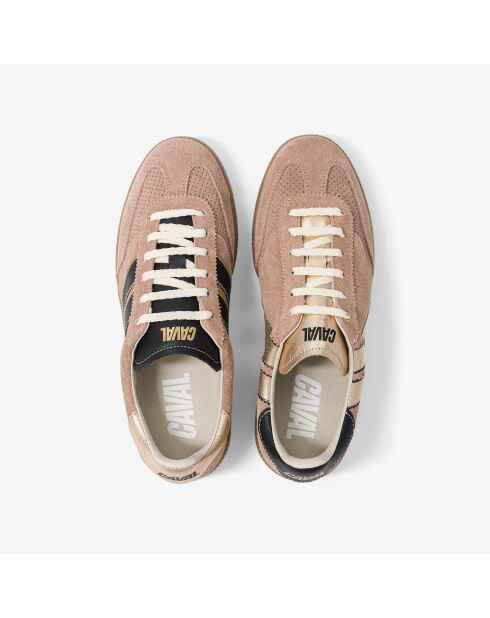 Baskets en cuir Latte Blush multicolores