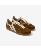 Baskets en cuir Mocha Cream beige/marron
