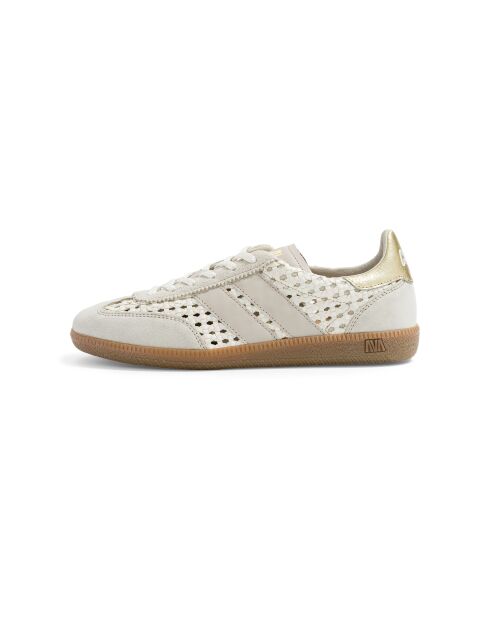 Baskets en cuir Rustic Glow blanches