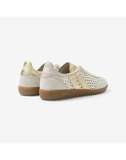 Baskets en cuir Rustic Glow blanches