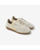 Baskets en cuir Rustic Glow blanches