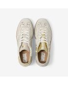 Baskets en cuir Rustic Glow blanches
