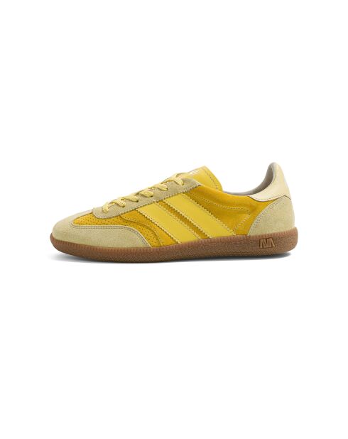 Baskets en cuir Lemon Fizz jaune