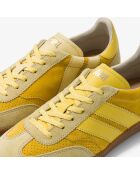Baskets en cuir Lemon Fizz jaune
