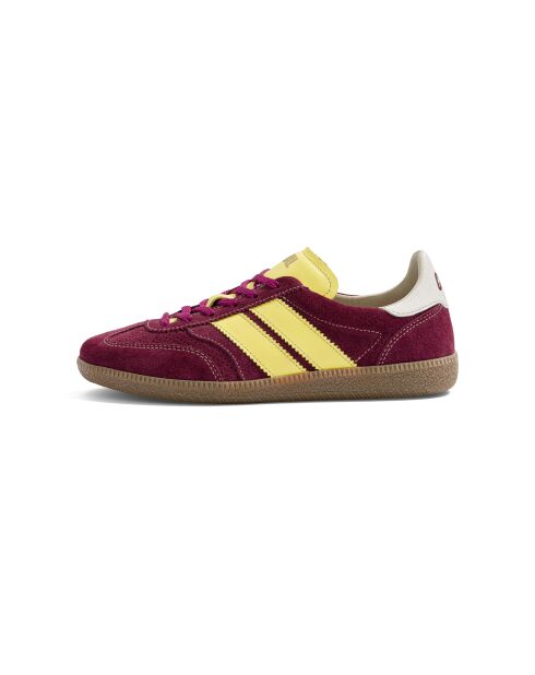 Baskets en cuir Citrus Punch jaune/violet