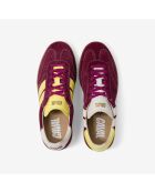 Baskets en cuir Citrus Punch jaune/violet