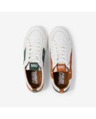 Baskets en cuir Terra Field vert/orange