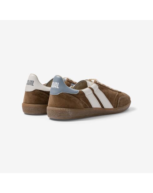 Baskets en cuir Mystic Earth bleu/marron