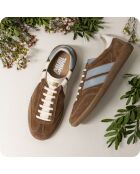 Baskets en cuir Mystic Earth bleu/marron