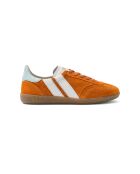 Baskets en cuir Sunset Mermaid vert/orange