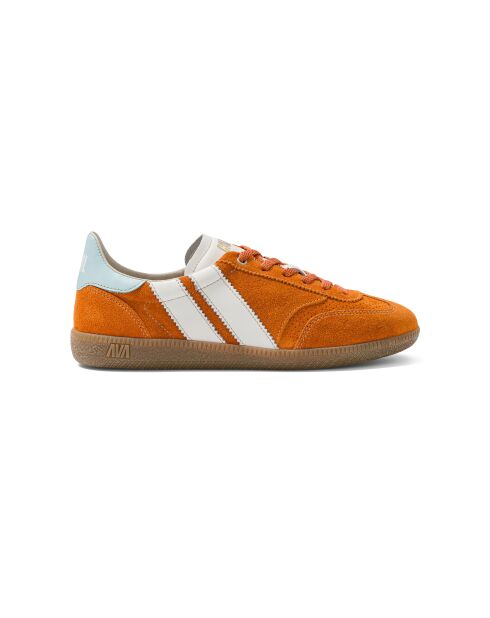 Baskets en cuir Sunset Mermaid vert/orange