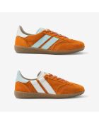 Baskets en cuir Sunset Mermaid vert/orange