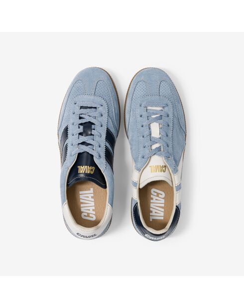 Baskets en cuir Sky Mist bleu/blanc