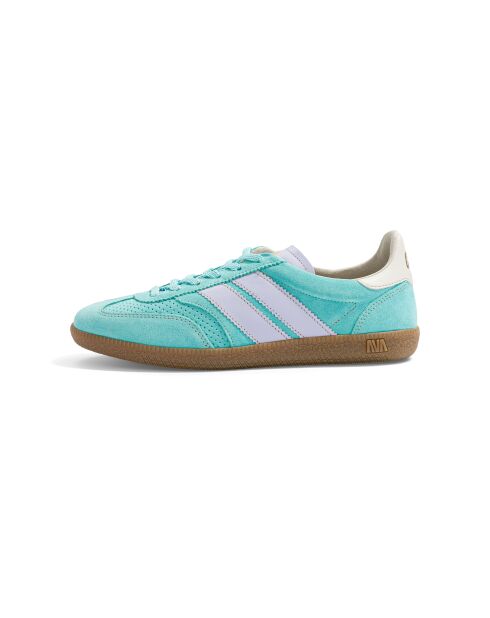 Baskets en cuir Orchid Mist vert/violet