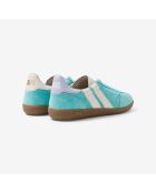 Baskets en cuir Orchid Mist vert/violet