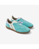 Baskets en cuir Orchid Mist vert/violet