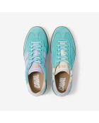 Baskets en cuir Orchid Mist vert/violet