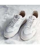 Baskets en cuir Bright Harmony blanc/gris