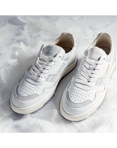 Baskets en cuir Bright Harmony blanc/gris