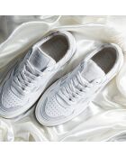 Baskets en cuir Bright Harmony blanc/gris