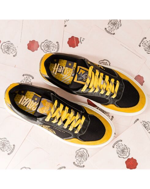 Baskets en cuir Harry Potter - Hufflepuff jaune/noir