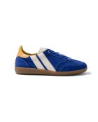 Baskets en cuir Blue Heritage jaune/bleu