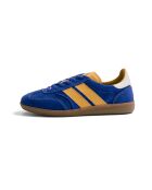 Baskets en cuir Blue Heritage jaune/bleu