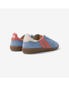 Baskets en cuir Sky Sorbet orange/bleu