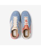 Baskets en cuir Sky Sorbet orange/bleu