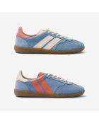 Baskets en cuir Sky Sorbet orange/bleu