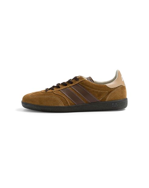 Baskets en cuir Triple Cacao blanches