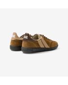 Baskets en cuir Triple Cacao blanches