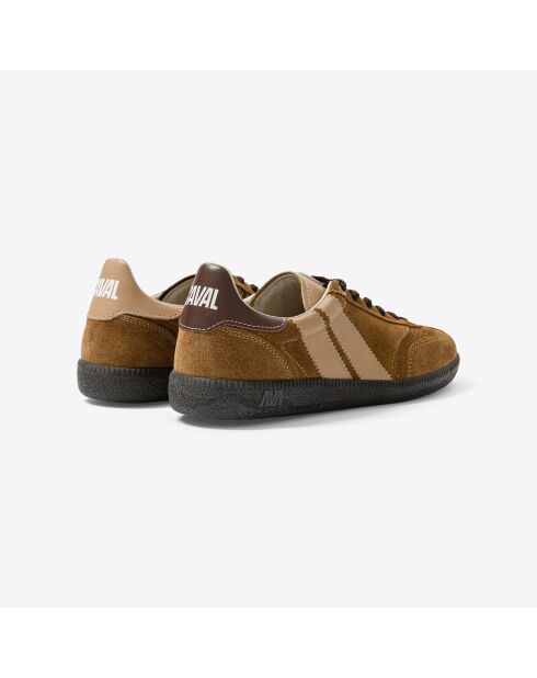 Baskets en cuir Triple Cacao blanches