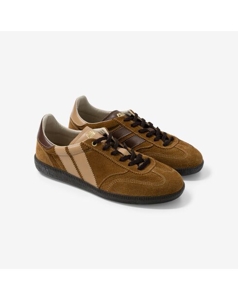 Baskets en cuir Triple Cacao blanches