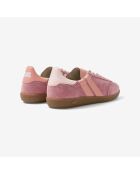 Baskets en cuir Pink Melba rose/orange