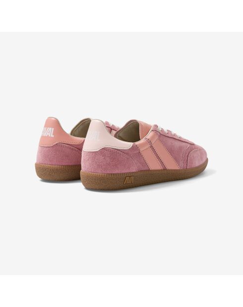 Baskets en cuir Pink Melba rose/orange