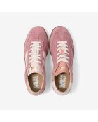 Baskets en cuir Pink Melba rose/orange