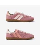 Baskets en cuir Pink Melba rose/orange