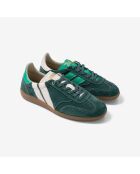 Baskets en cuir Jade Forest vert/blanc