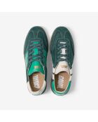 Baskets en cuir Jade Forest vert/blanc