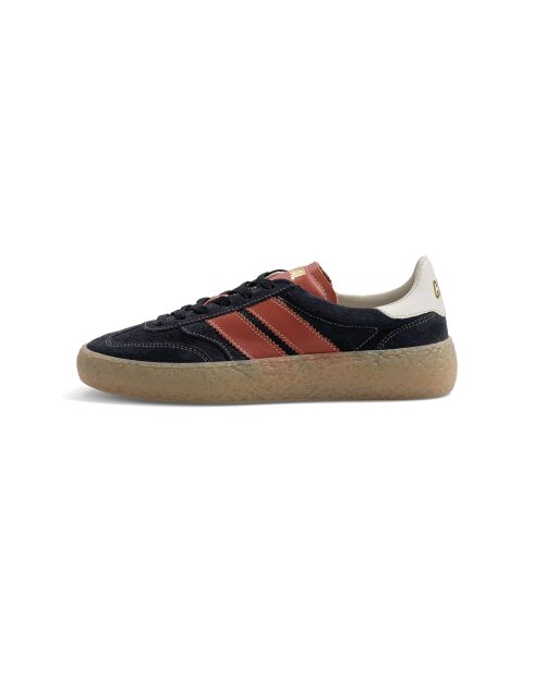 Baskets en cuir Muddy Blue rouge/noir
