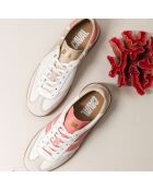 Baskets en cuir Coral Dream rose/blanc