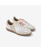 Baskets en cuir Coral Dream rose/blanc